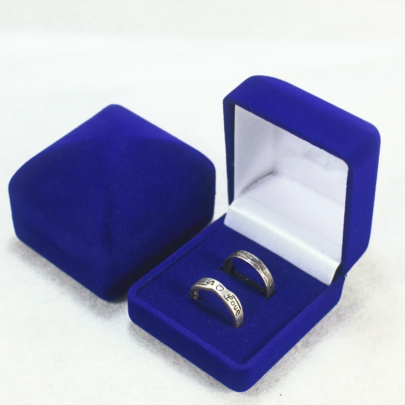 Obiectul D-57 forma rotundă Velvet Box pentru inel, insigna monedă, mm.45*52*41, greutăți aproximativ 30g